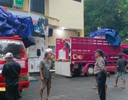 Jamin Keamanan Polresta Malang Kota Kawal Pengiriman Kotak Suara Hingga ke PPS