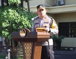 Kapolres Nganjuk Meminta Anggotanya untuk Tidak Terlena dengan Situasi yang Terlihat Aman Pasca Pemilu 2024