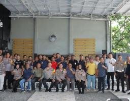 Rangkul Media Wujudkan Kamtibmas Pasca Pemilu 2024 Polres Lamongan Gelar Piramida