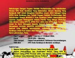 Oknum Caleg Berijazah SMP Dan Maraknya Money Polityc Bentuk Ketidak Profesional dan Kebobrokan Kinerja KPU dan Bawaslu Surabaya