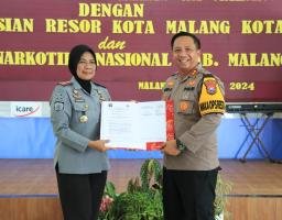 Perkuat Sinergitas, Polresta Malang Kota, BNN dan Lapas Perempuan Kelas IIA Tanda Tangani MoU