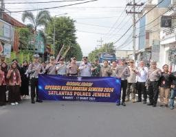 Operasi Keselamatan Semeru 2024, Polres Jember Ajak Masyarakat Wujudkan Kamseltibcarlantas