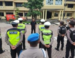 Kapolres Nganjuk Terjunkan Tim Patroli Cipta Kondisi Dalam Rangka Libur Nyepi 2024