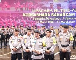 Kabaharkam Polri Sampaikan 7 Pesan pada Peringatan HUT ke – 72 Korsabhara Baharkam Polri 
