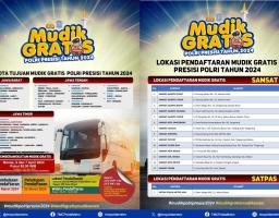 Polri Buka Mudik Gratis Mulai Hari Ini