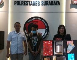 Satresnarkoba Polrestabes Surabaya Berhasil Amankan Tersangka Pengedar Narkoba Jenis Sabu