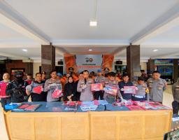 Operasi Pekat Semeru 2024 Polres Lumajang Berhasil Amankan Puluhan Tersangka