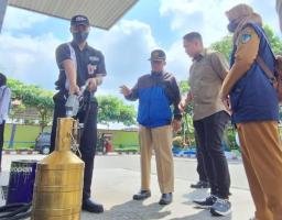 Jelang Mudik Tim Gabungan Polres Kediri Kota Sidak SPBU Periksa Takaran dan Stok BBM