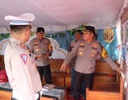 Pengecekan Pos Pam dan Pos Yan Operasi Ketupat Semeru 2024, Kapolres Nganjuk Pastikan Semua Siap