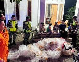 Polres Tulungagung Amankan Sejumlah Balon Udara Siap Diterbangkan