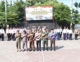 Apel Gelar Pasukan Operasi Ketupat Semeru 2024, Polres Nganjuk Siap Amankan Arus Mudik dan Balik