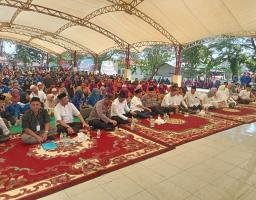May Day Serikat Buruh se Kabupaten Pasuruan Gelar Sholawatan dan Do’a Bersama Forkopimda