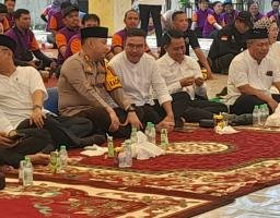 May Day Serikat Buruh se Kabupaten Pasuruan Gelar Sholawatan dan Do’a Bersama Forkopimda