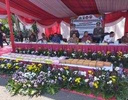 Polrestabes Surabaya Melakukan Pemusnahan Barang Bukti Narkoba