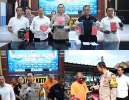 Ungkap Curanmor Polres Blitar Kota Berhasil Amankan Dua Tersangka dan Tiga Kendaraan