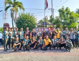 Polres Nganjuk Gelar Olahraga Bersama dengan TNI Sebagai Upaya Perkuat Sinergisitas dalam rangka memperingati Hari Bhayangkara ke 78