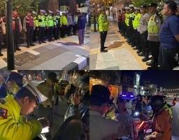 Patroli Skala Besar Polres Nganjuk Sasar Balap Liar, Knalpot Tidak Standar serta Antisipasi Arak-arakan