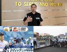 Polresta Sidoarjo Siagakan 300 Personel Gabungan Untuk Tour de Pamderman 2024