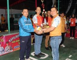 Pembukaan Open Turnamen Bola Voli Kapolres Nganjuk Cup Peringati Hari Bhayangkara ke-78