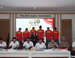 Judol Beromzet 1 Milyar di Bongkar Polrestabes Surabaya