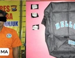 Pengedar Sabu Ditangkap di Nganjuk, 2,04 Gram Sabu Disita