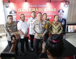 Kapolda Jatim Buka Road Show Generasi Emas Tanpa Narkoba di Sidoarjo