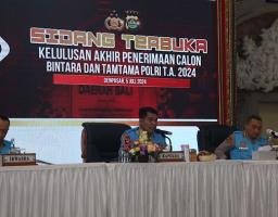 Kapolda Bali Pimpin Sidang Terbuka Kelulusan Akhir Penerimaan Calon Bintara Dan Tamtama Polri T.A.2024