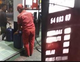 Gak Bahaya Ta, Lagi lagi SPBU Nakal Masih Bebas dan Terang Terangan Melakukan Kecurangan, Kini Tersorot SPBU No 54.693.07 Pamekasan