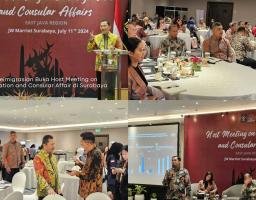 Kadiv Keimigrasian Buka Host Meeting on Immigration and Consular Affair di Surabaya