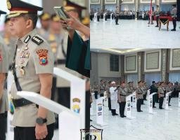 Kapolda Jatim Pimpin Sertijab Pejabat Polda dan Kapolres Jajaran Polda Jawa Timur