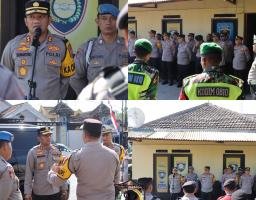 Polres Nganjuk Gelar Penyekatan Jalur Perbatasan Antar Wilayah Dalam Rangka Pengamanan Suroan Agung