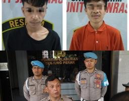 Polres Tanjungperak Berhasil Amankan Dua Tersangka Curas Beraksi di 12 TKP Surabaya dan Gresik
