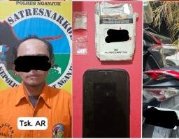Polres Nganjuk Tangkap Pengedar Sabu di Kelurahan Ploso: Sabu 0,66 Gram Disita