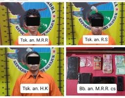 Polres Nganjuk Ungkap Jaringan Pengedar Narkotika Jenis Pil Koplo : Tiga Tersangka Ditangkap