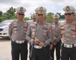 Jelang HUT RI ke-79 di IKN, Kakorlantas Cek Kesiapan Personel dan Kendaraan Lalu Lintas