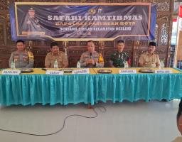 Ciptakan Situasi Aman Jelang Pilkada, Polres Pasuruan Kota Gelar Safari Kamtibmas
