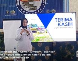 Sekretaris Itjen Kemenkumham Tekankan Pentingnya Manajemen Kinerja dalam Meraih Predikat WBBM
