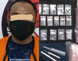 Polrestabes Surabaya Kembali Ungkap Peredaran Narkoba, 16 Kantong Sabu dan Tersangka Pengedar Diamankan