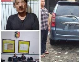 Polres Nganjuk Amankan Pelaku Penipuan Dan Penggelapan Mobil Sewa