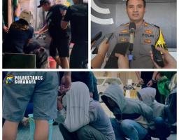 7 Orang Digerebek Satreskoba Polrestabes Surabaya, Saat Asik Pesta Nyabu di Jalan Kunti Surabaya