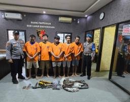 Polsek Asemrowo Amankan Komplotan Pencuri Kabel Milik PT. Telkom di Bawah Jembatan Kalianak Surabaya