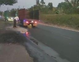 Diduga Terpeleset Limbah PT ENERO, Pensiunan Tentara Dilarikan ke RS