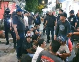 Operasi Tumpas Narkoba Semeru 2024 Polres Tanjung Perak Amankan 24 Orang di Jl. Kunti Surabaya