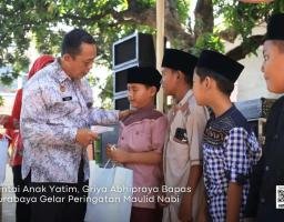 Cintai Anak Yatim, Griya Abhipraya Bapas Surabaya Gelar Peringatan Maulid Nabi