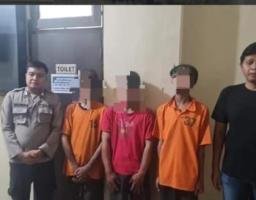 Gercep, Polres Nganjuk Amankan Tiga Pelaku Penganiayaan Hingga Korban Meninggal di Begadung