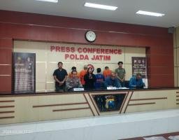 Ditreskrimum Polda Jatim Berhasil Tangkap Empat Pelaku Pencurian Truck Trailler di Surabaya