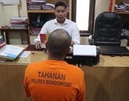 Gercep Polres Bondowoso mengamankan pelaku penganiayaan Pacar hingga Babak Belur