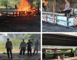 Respon Dumas Judi Sabung Ayam di Jabon, Personel Gabungan Datangi Lokasi