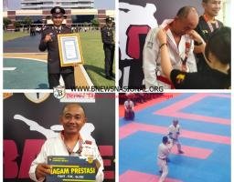 AIPDA Slamet Wiyono Harumkan Nama Polres Nganjuk, Sabet Juara Tiga dalam Kejuaraan Nasional Karate Piala Kapolri Cup 2024