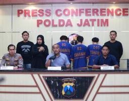 Jatanras Polda Jatim Ringkus Komplotan Begal Sadis di Pasuruan
